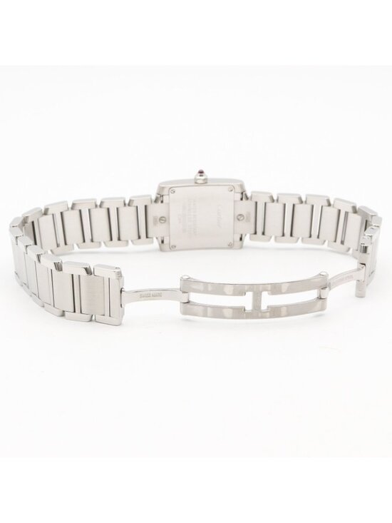 Cartier Watch Tank Francaise SM Pink Shell Stainless Steel main image 14